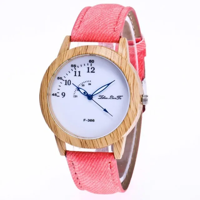2018 Watch Women Luxury Brand Stainless Steel Fashion Ladies Watch Wooden Wristwatch Classic Casual Watches With Leather Gifts