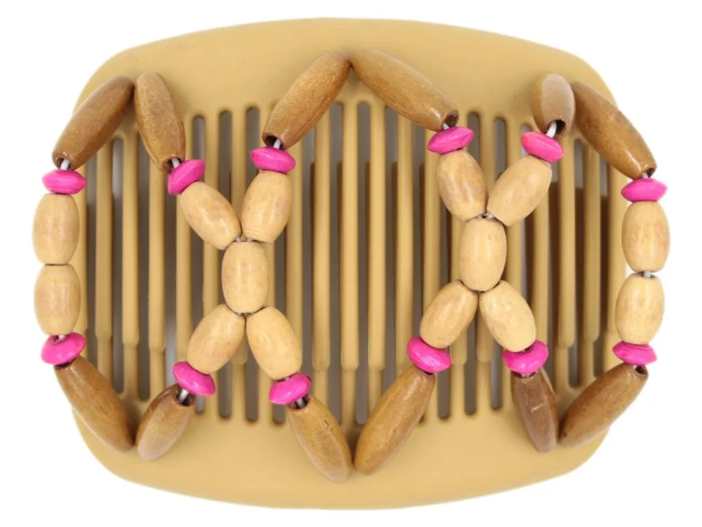 African Butterfly Hair Comb - Beada Blonde 77
