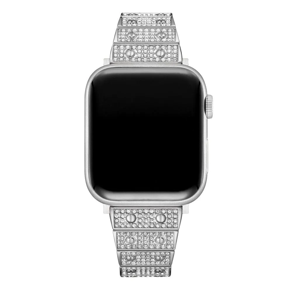 Apple Watch (41mm) rhinestone décor watch strap - Silver