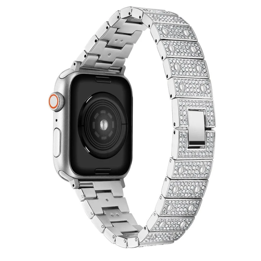 Apple Watch (41mm) rhinestone décor watch strap - Silver