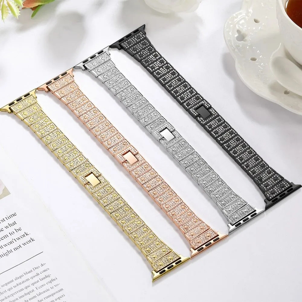 Apple Watch (41mm) rhinestone décor watch strap - Silver