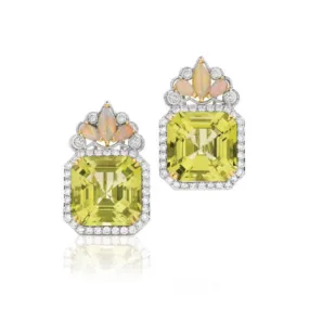 Bauble® Lemon Citrine and Opal Earrings