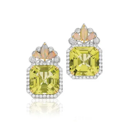 Bauble® Lemon Citrine and Opal Earrings