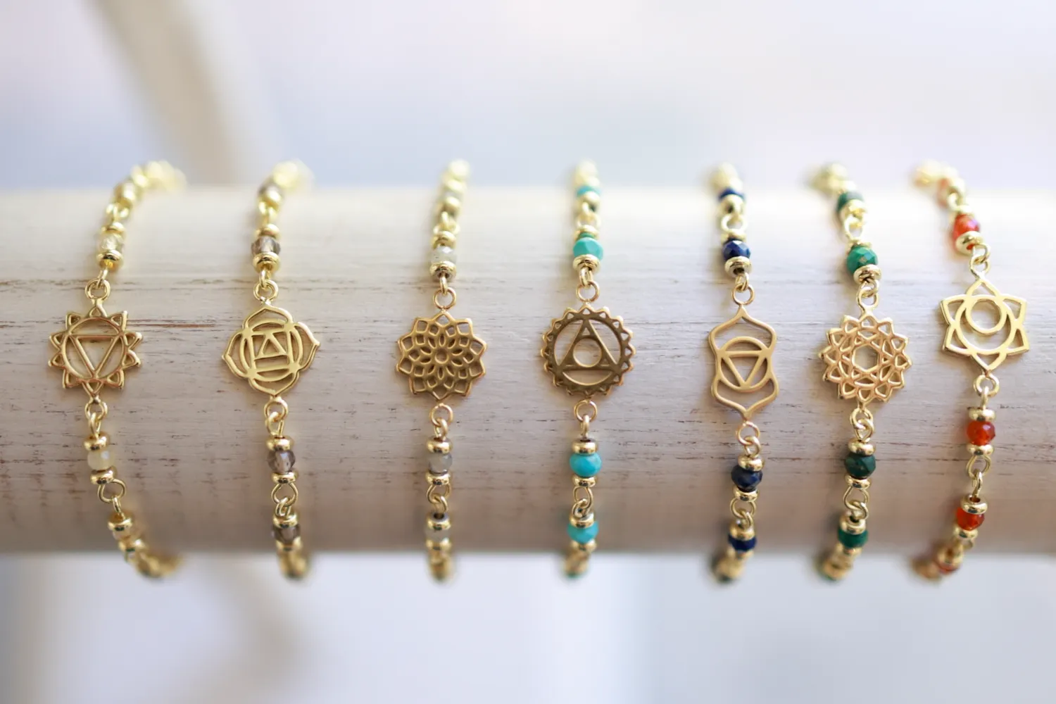 Crown Chakra Gemstone Bracelet