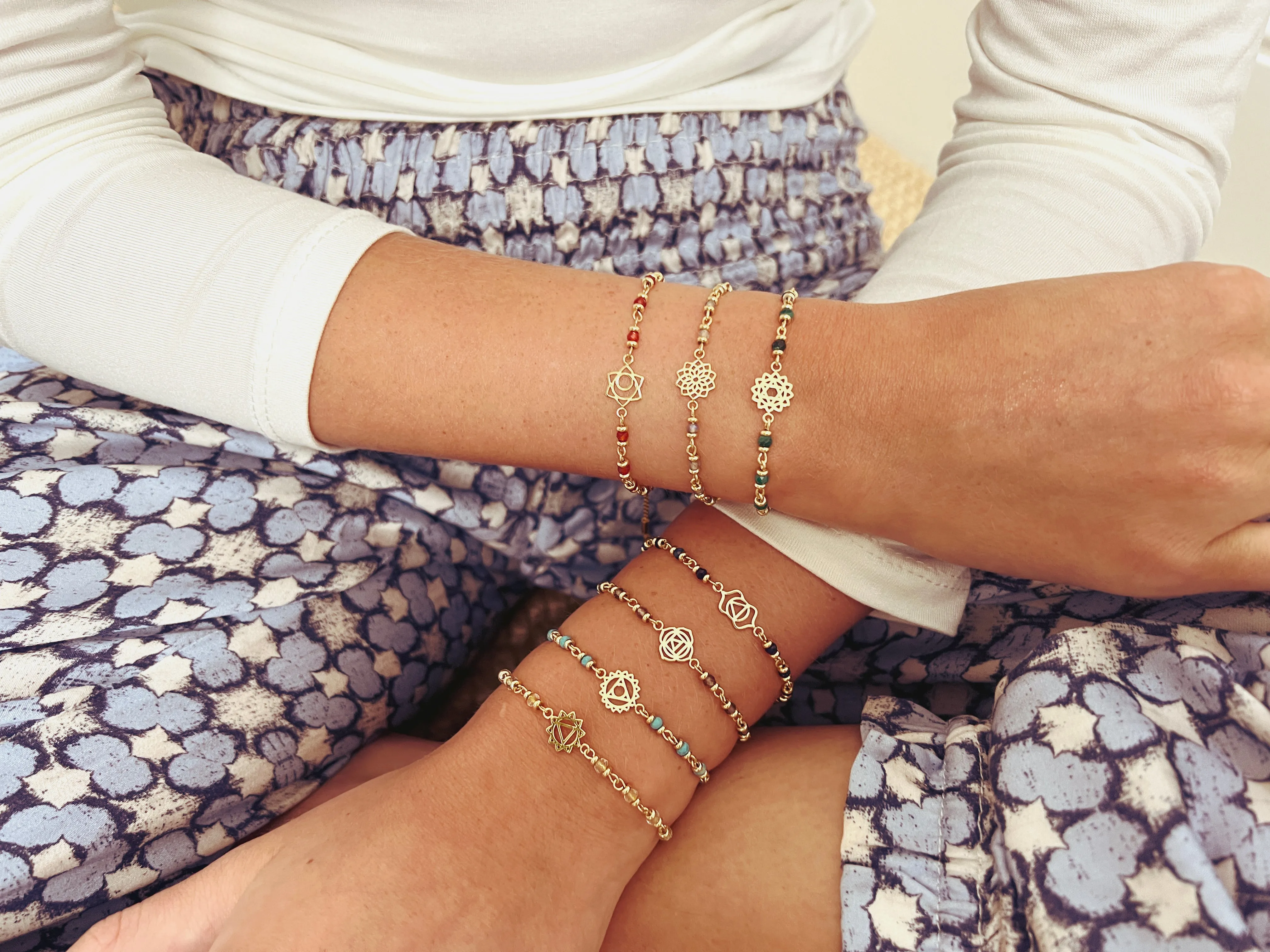 Crown Chakra Gemstone Bracelet