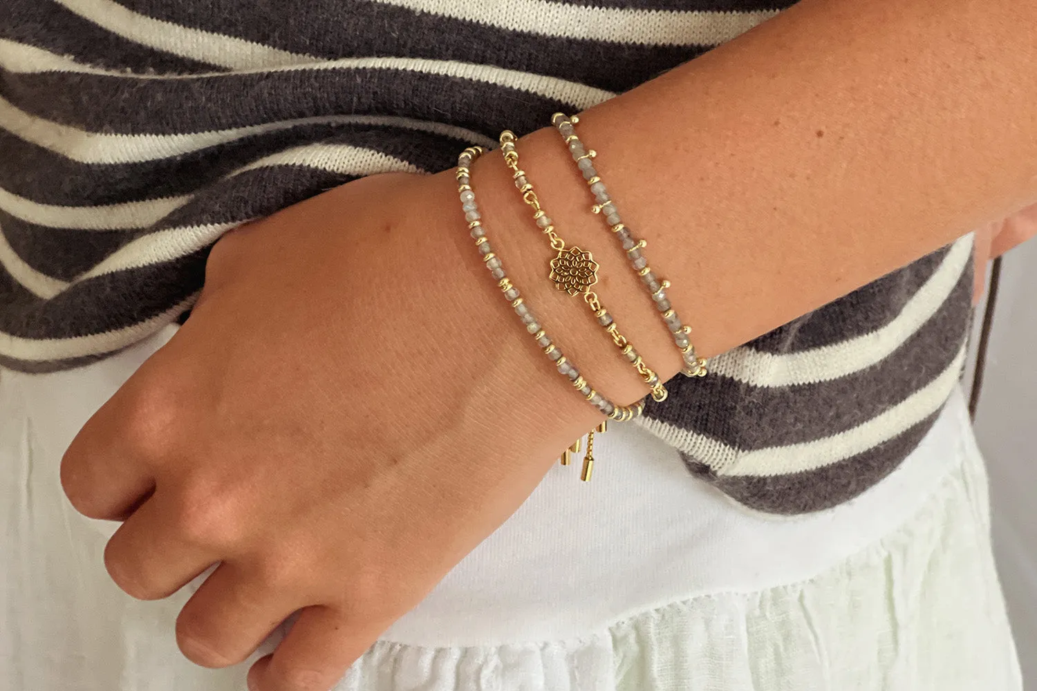 Crown Chakra Gemstone Bracelet