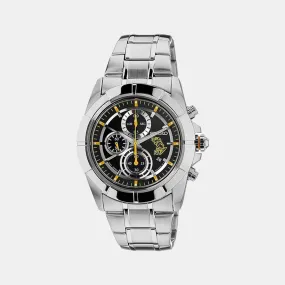 Dress Men's Black Stainless Steel Chronograph Watch SNDF13P1