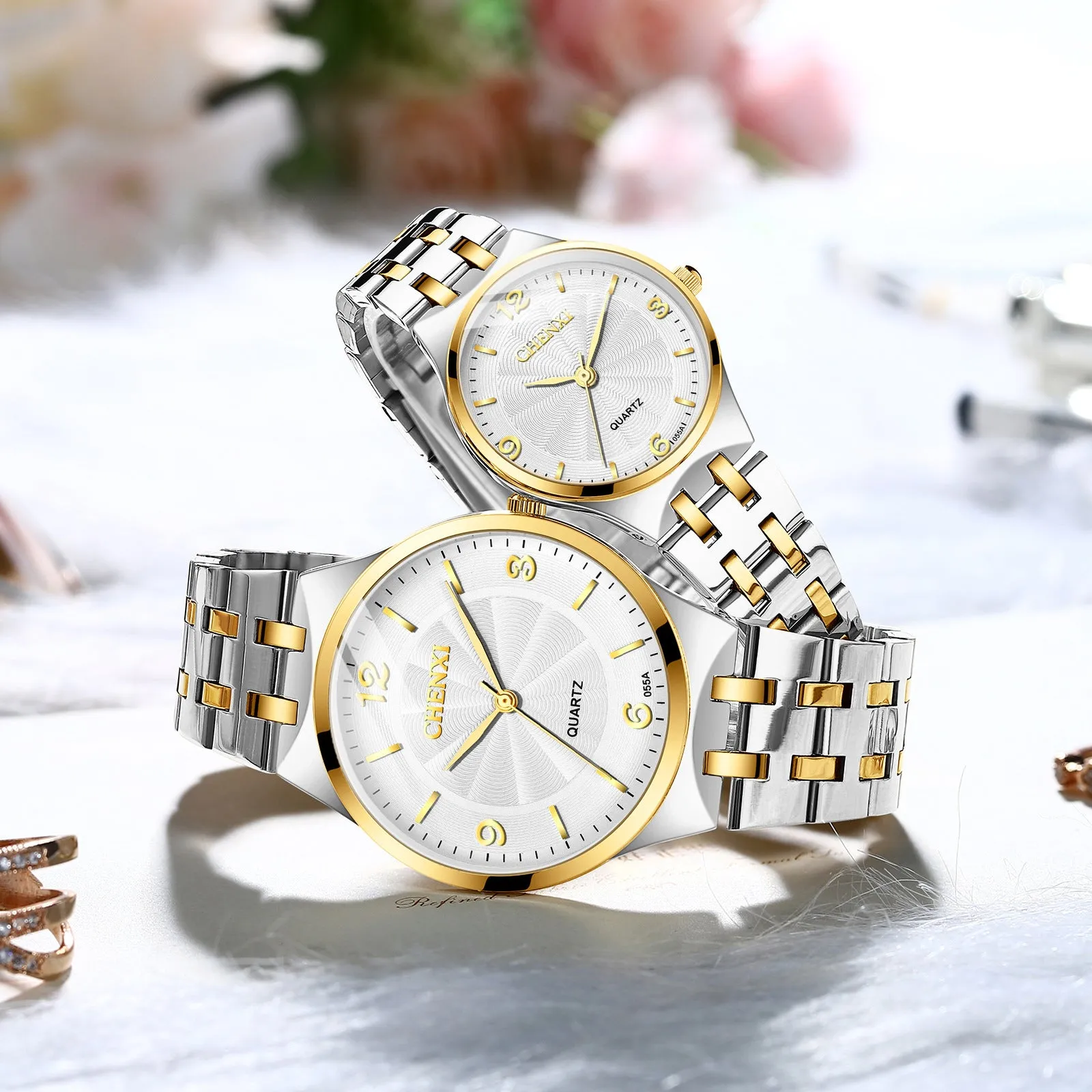 Girls and Boys Couple's Watch Women's Simple Fashion New Ultra-Thin Waterproof Quartz Watch Wrist Watch
