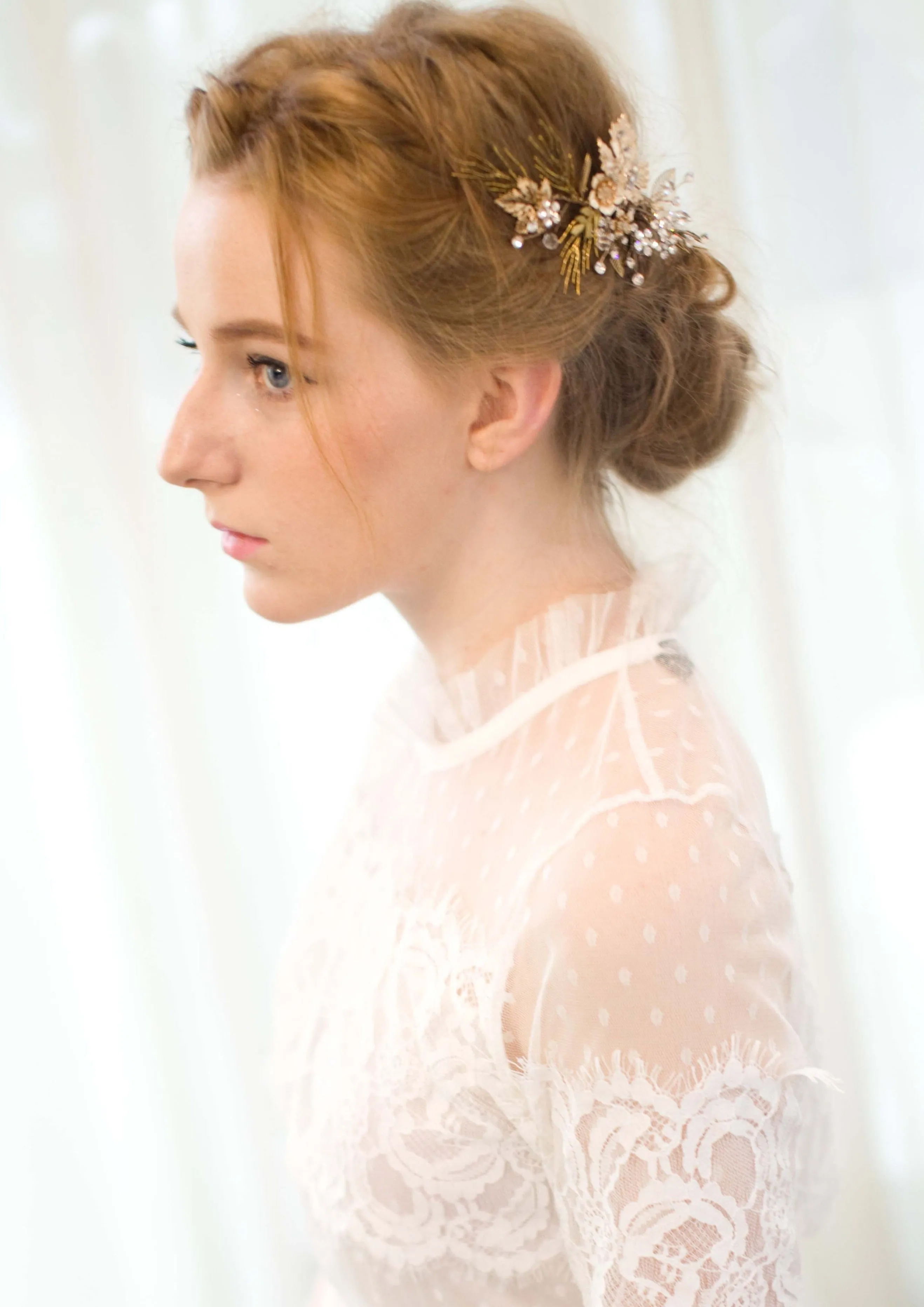 Gold Bridal Hair Pin
