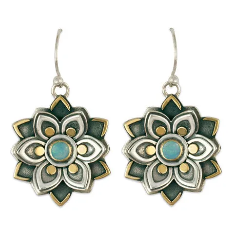 Kamala Earrings with Opal