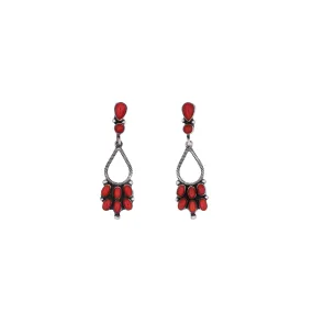 Mediterranean Coral Earrings