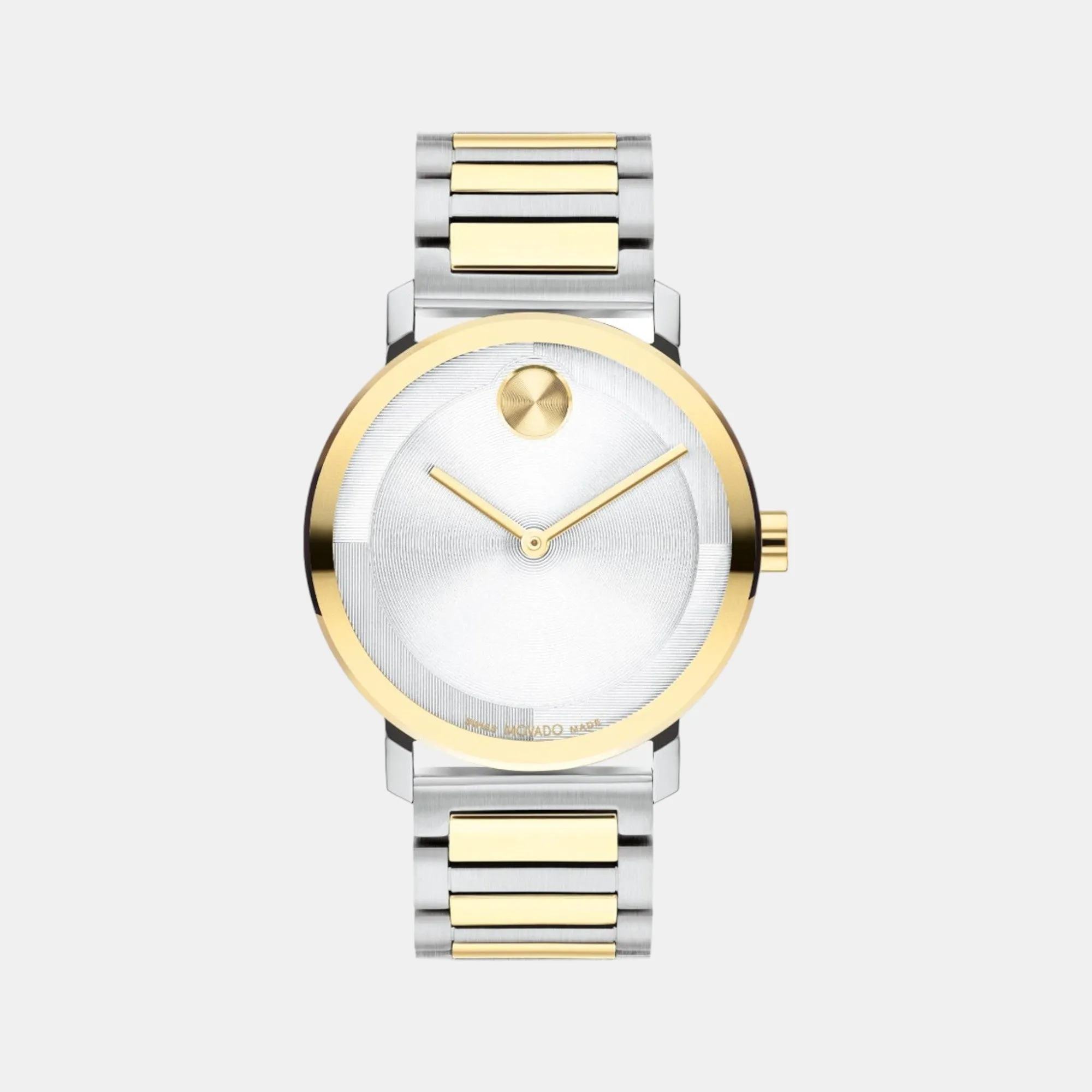 Men Quartz Analog Silver Dial Stainless Steel Watch 3601087