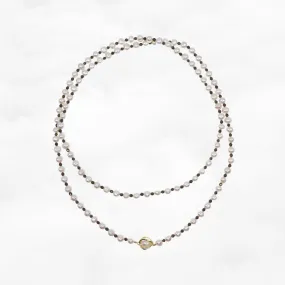 Multi-style 6-8mm Pearl Opera Necklace (Terahertz Stone)