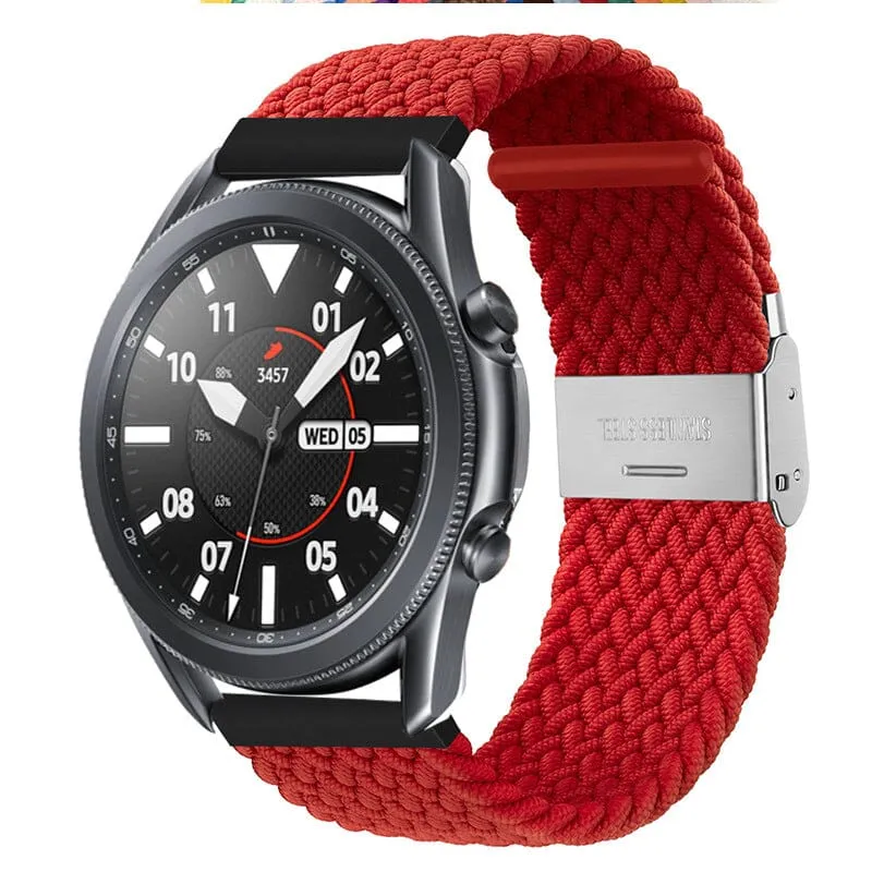 Nylon Braided Loop Watch Straps Compatible with the Oppo Watch 2 42mm