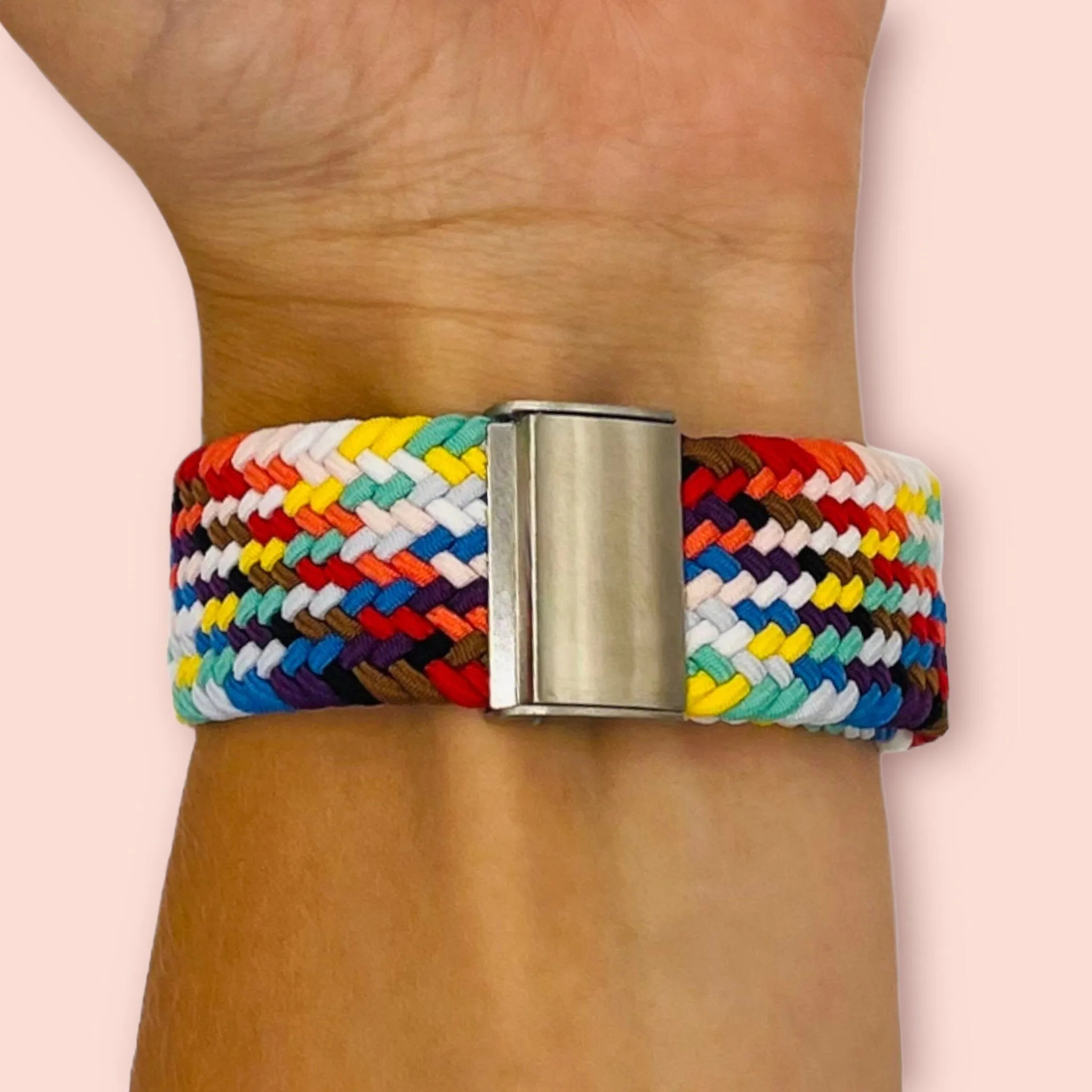 Nylon Braided Loop Watch Straps Compatible with the Oppo Watch 2 42mm