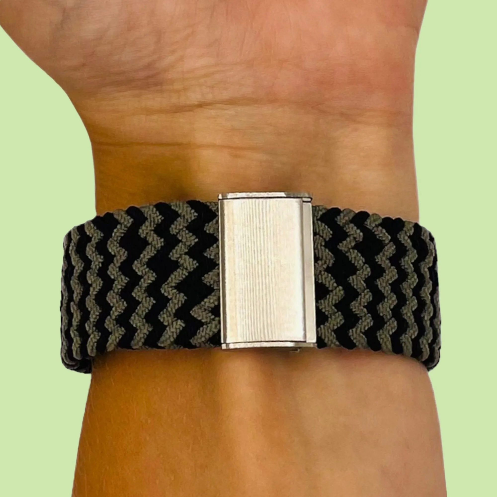 Nylon Braided Loop Watch Straps Compatible with the Oppo Watch 2 42mm