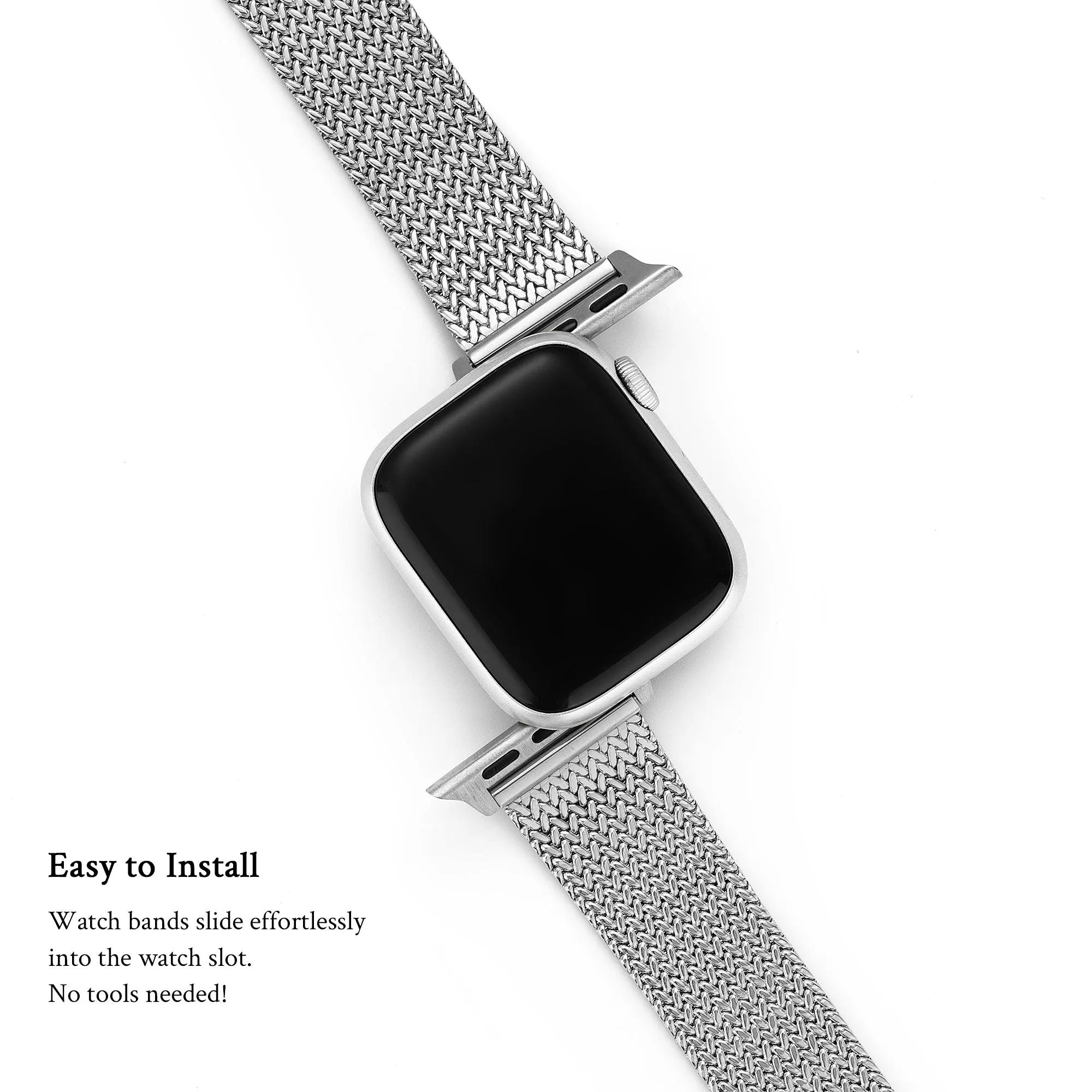 Polished Stainless Steel Watch Band