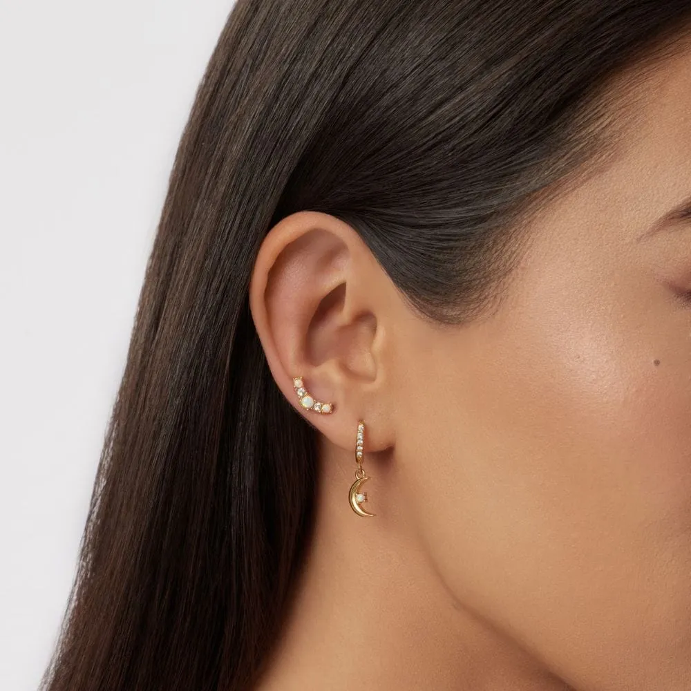 Renee Opal Stud Earrings