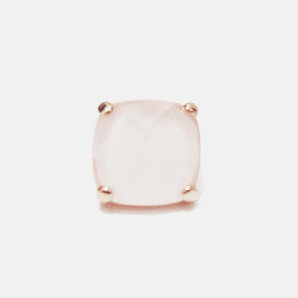 Rosy Rose Quartz Stud Earrings