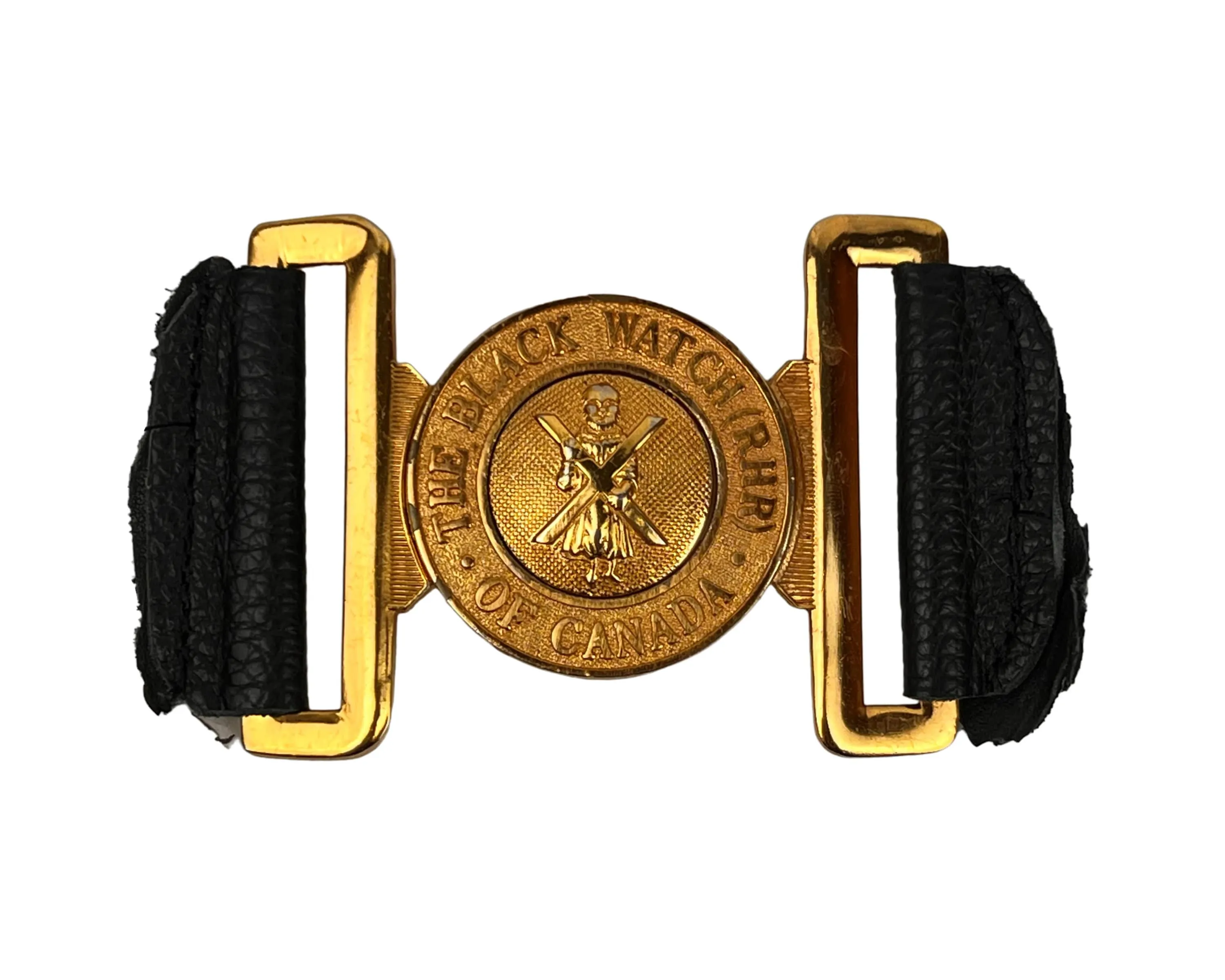 Vintage Canadian Black Watch RHR Belt Buckle Interlocking William Scully